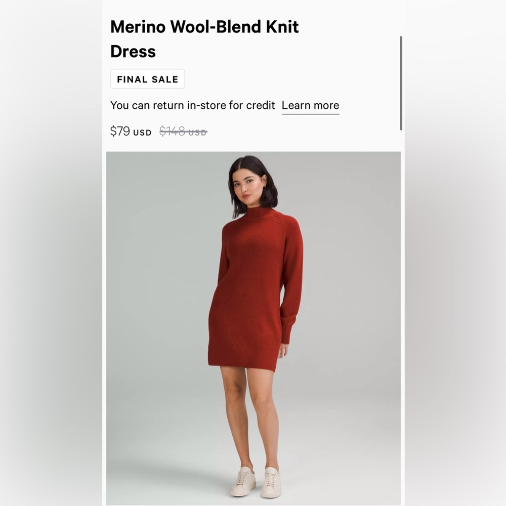Merino-Wool Knit Dress